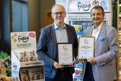 Frozzys® awarded gold at 2021 PetQuip Awards