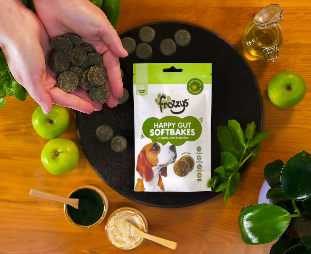 Frozzys Happy Gut Softbakes - Apple, Mint & Spirulina