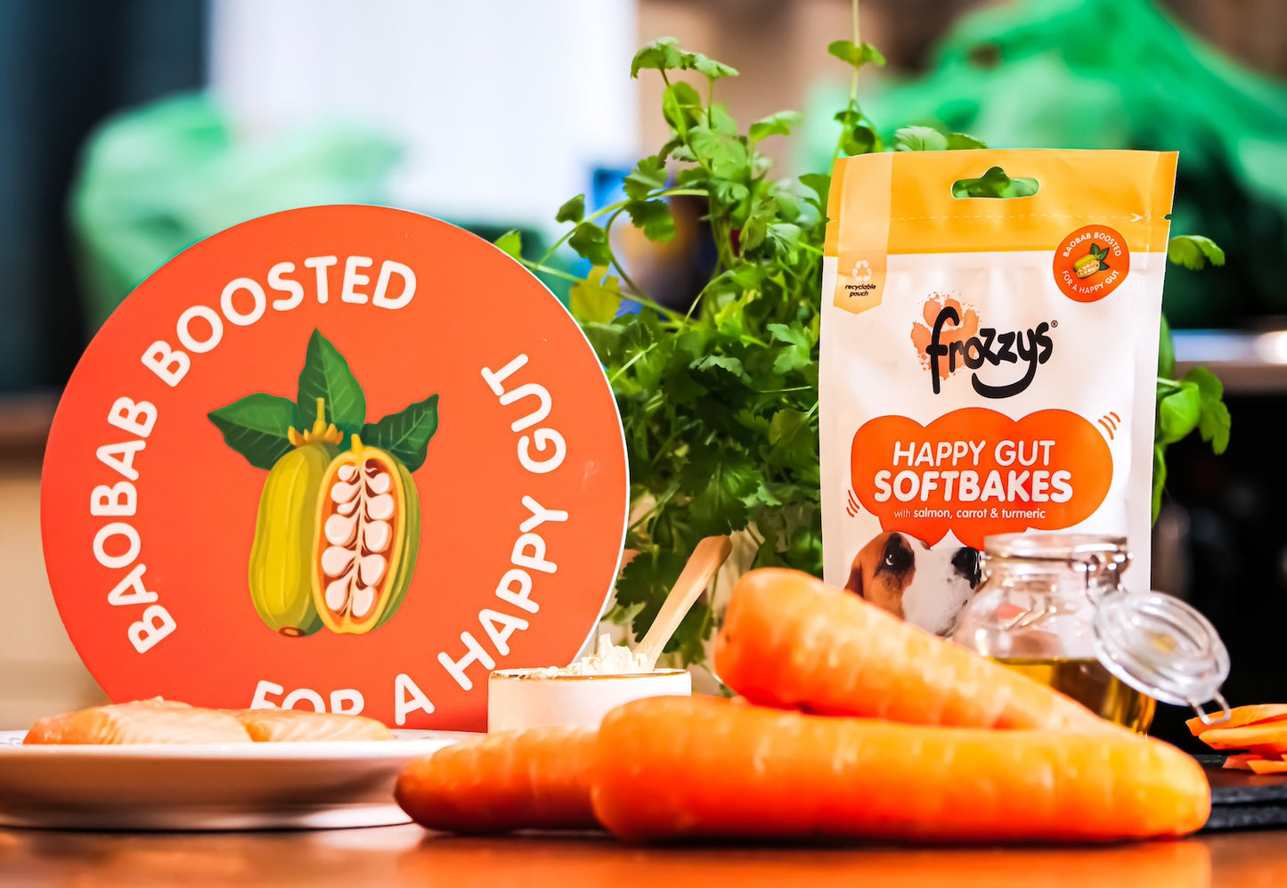Frozzys Happy Gut Softbakes - Salmon, Carrot & Tumeric