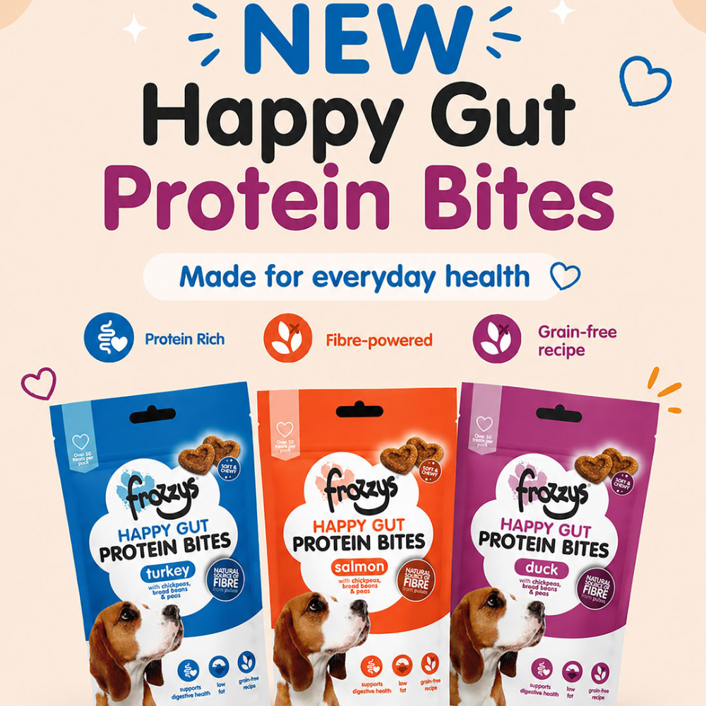 Introducing Happy Gut Protein Bites — Our New High Protein Dog Treats