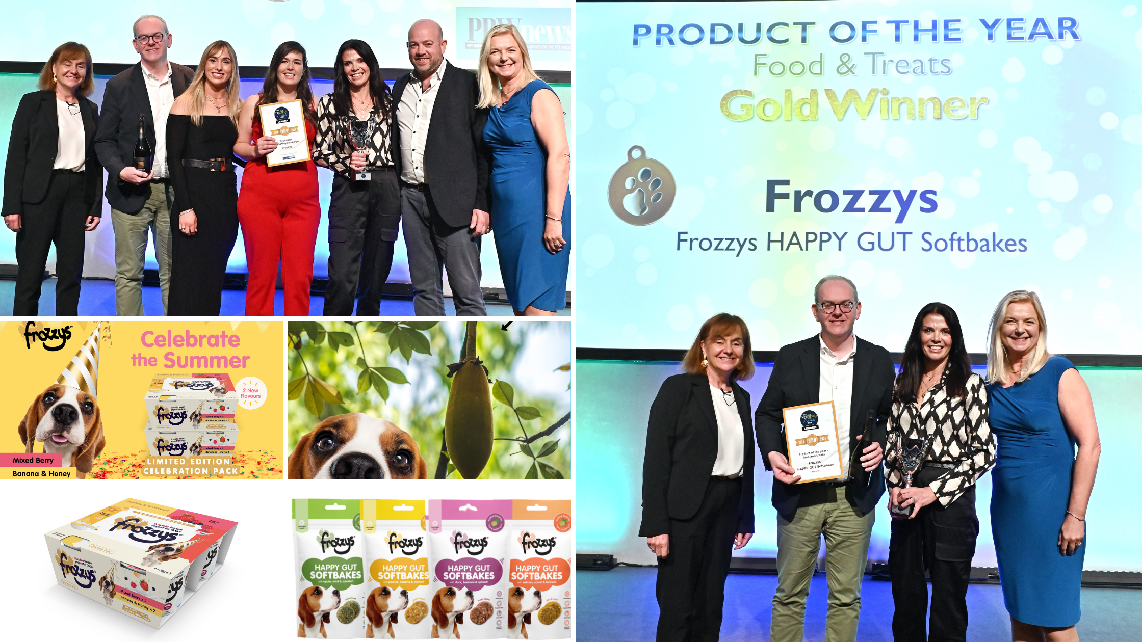 Frozzys Award Winning Pet Food Industry Marketing Campaign & Treat of the Year at PATS 2024