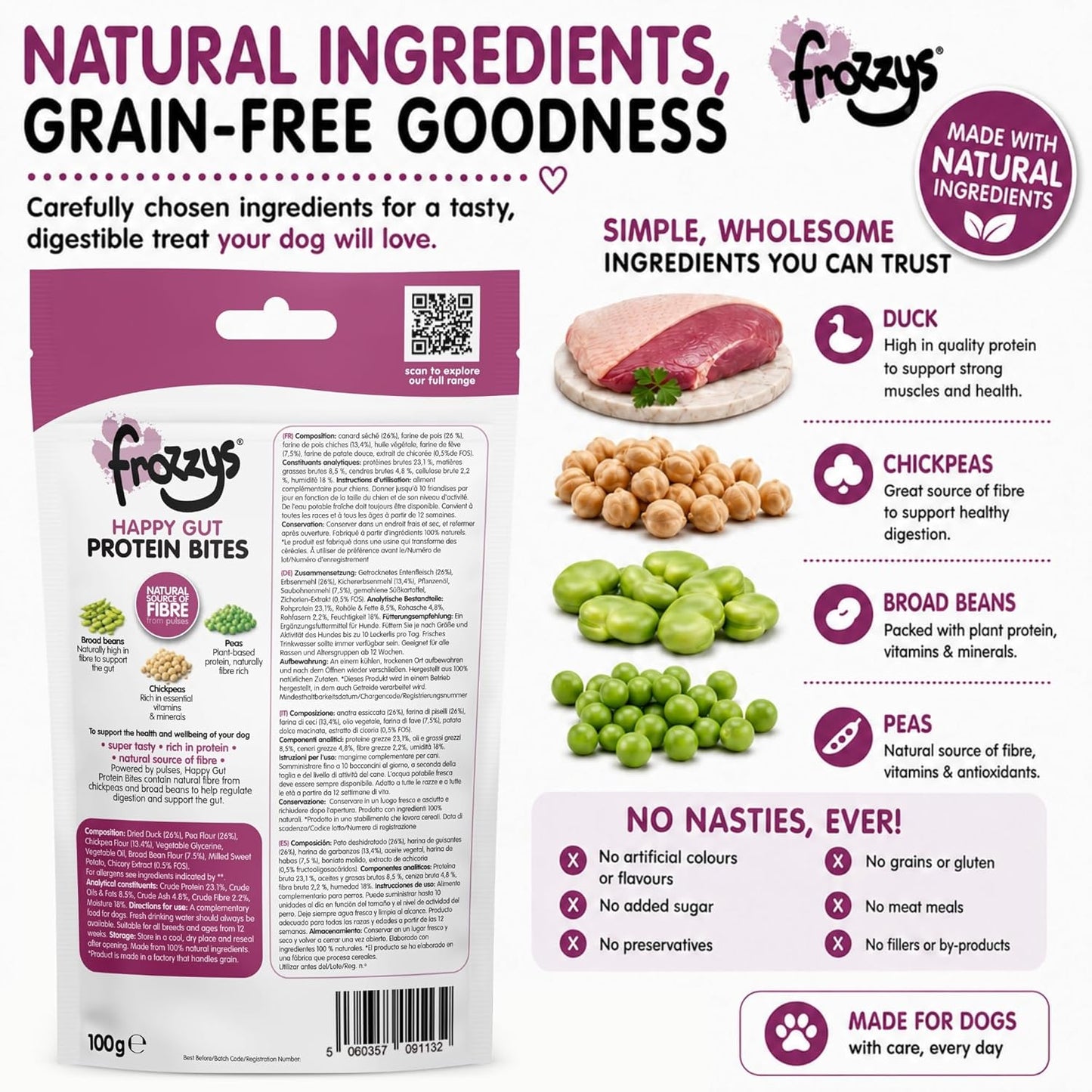 Happy Gut Protein Bites - Duck